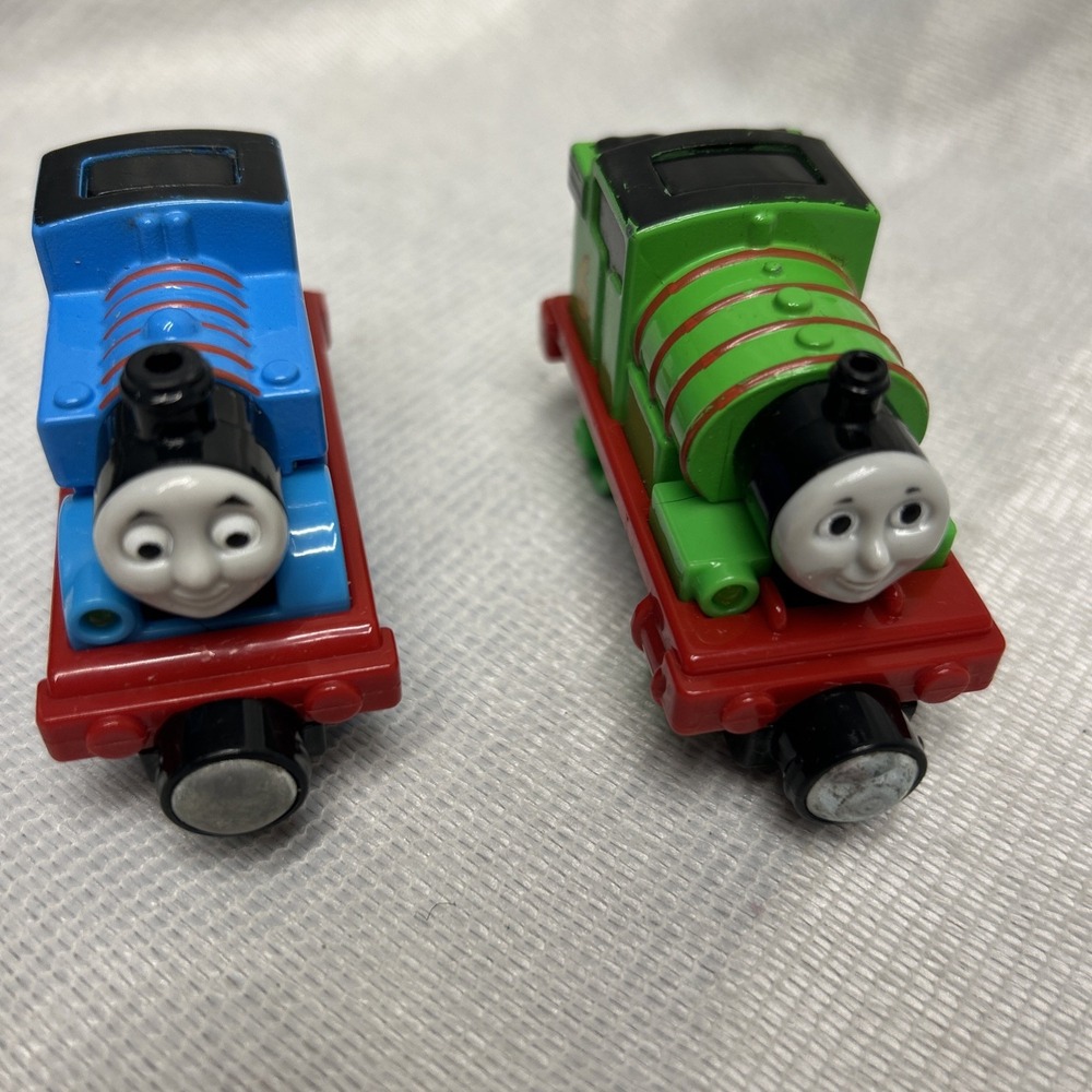 Lot of 2 Thomas & Friends Take N Play Along Train Percy Tank Engine Diecast